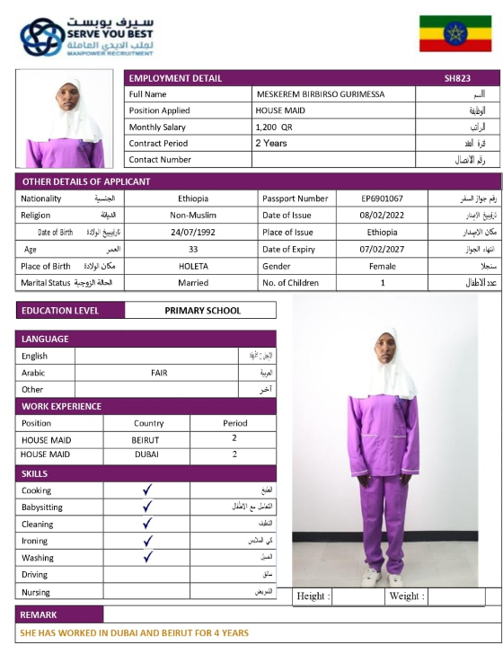 MESERET BIRBIRSO