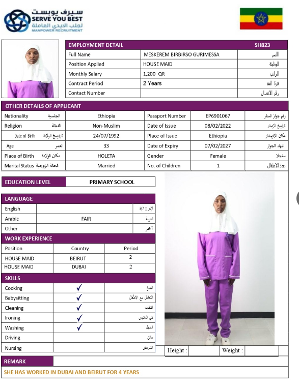 MESERET BIRBIRSO