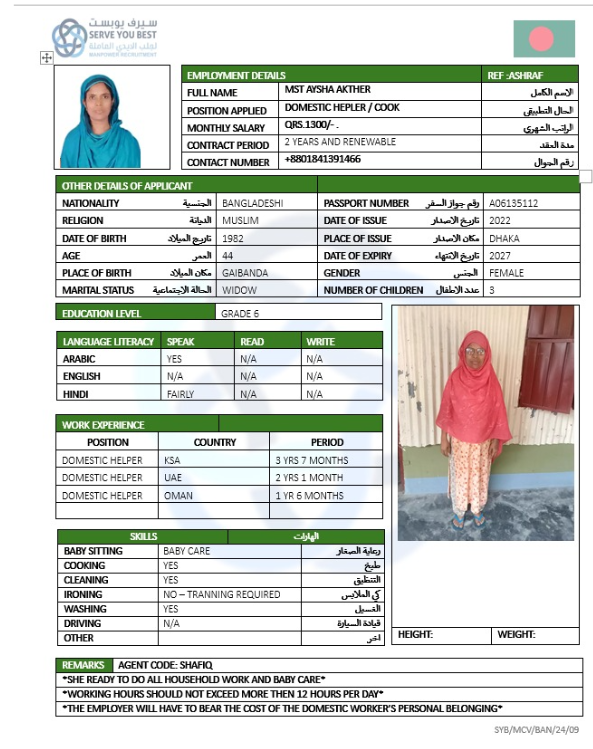 MST AYSHA AKTHHER