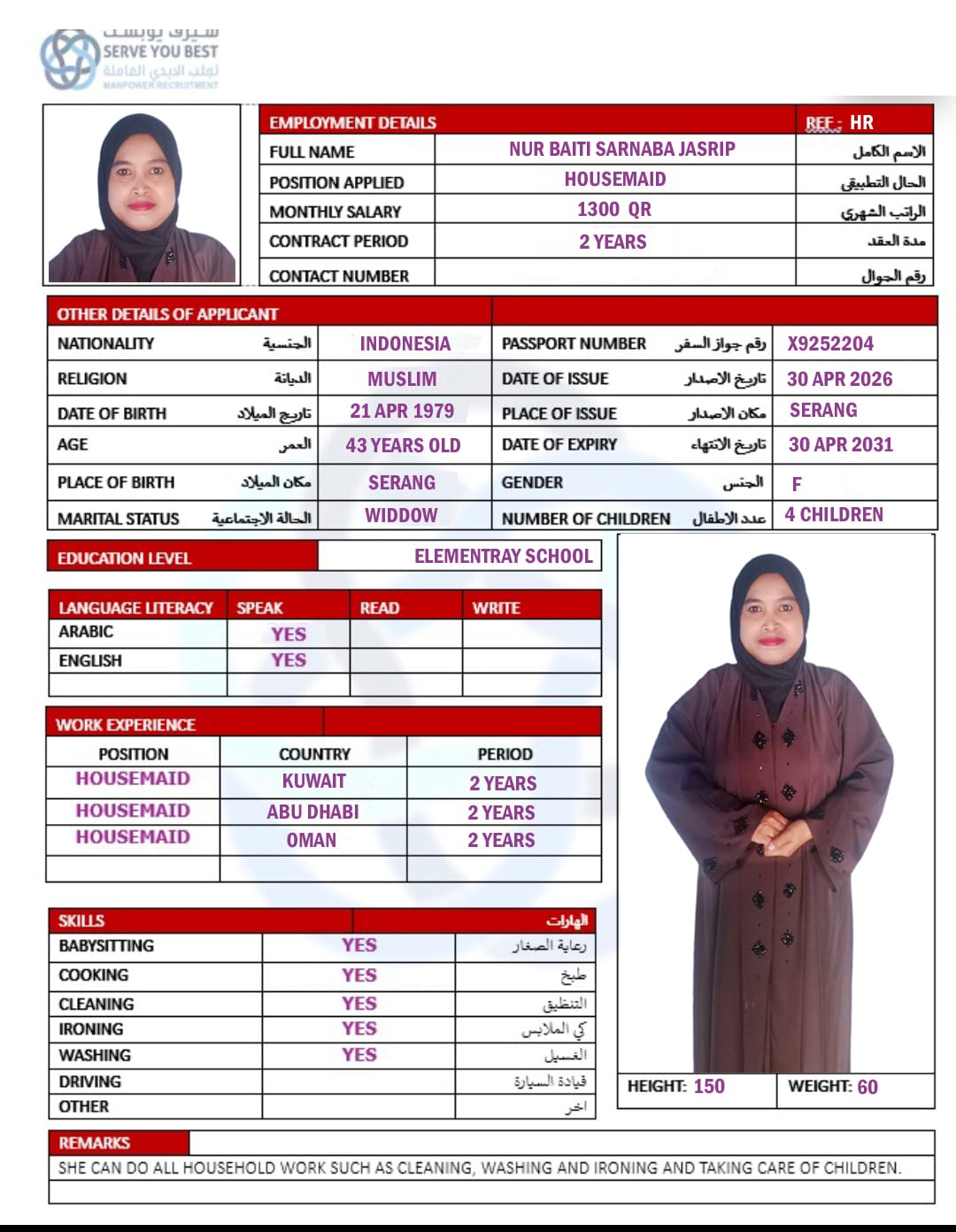 NUR BAITI SARANABA JASRIP 
