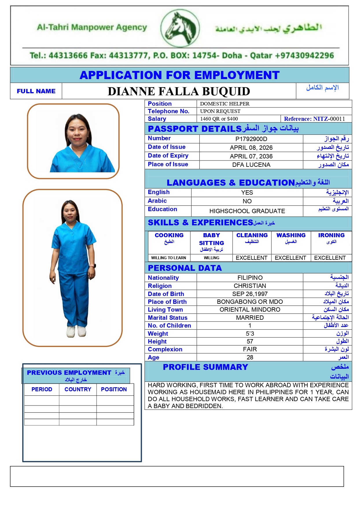 DIANE FALLA BUQUID