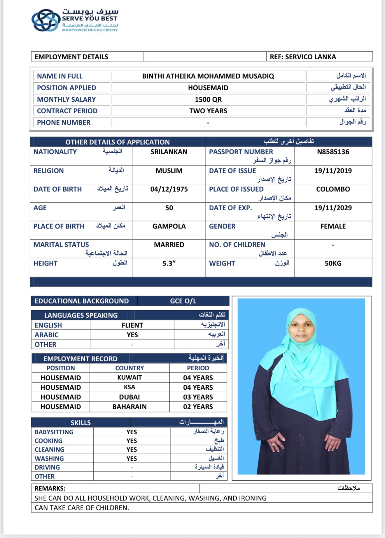 BINTHI ATHEEKA MOHAMMED MUSADIQ 