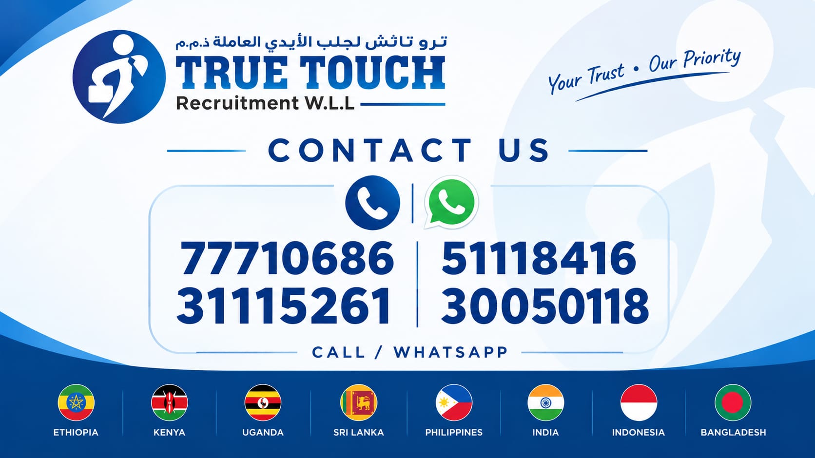 ترو تاتش للايدي العاملة