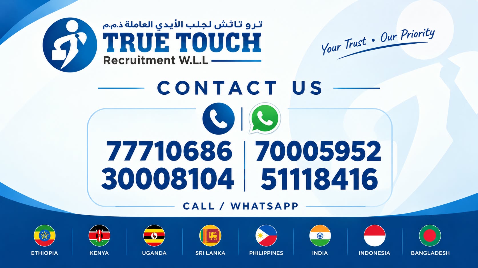ترو تاتش للايدي العاملة