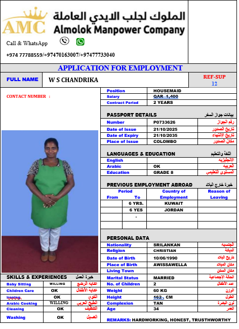 W. S.CHANDRIKA