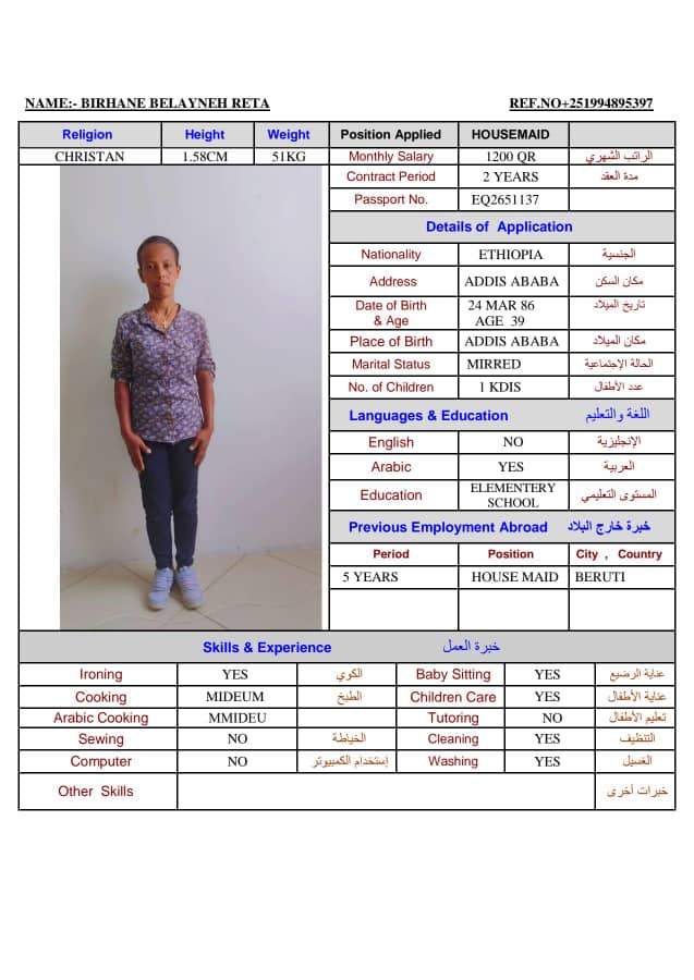 BIRHANE BELAYNEH RETA