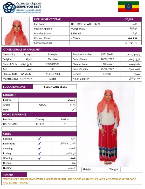 FIRHIWOT ZEWSE