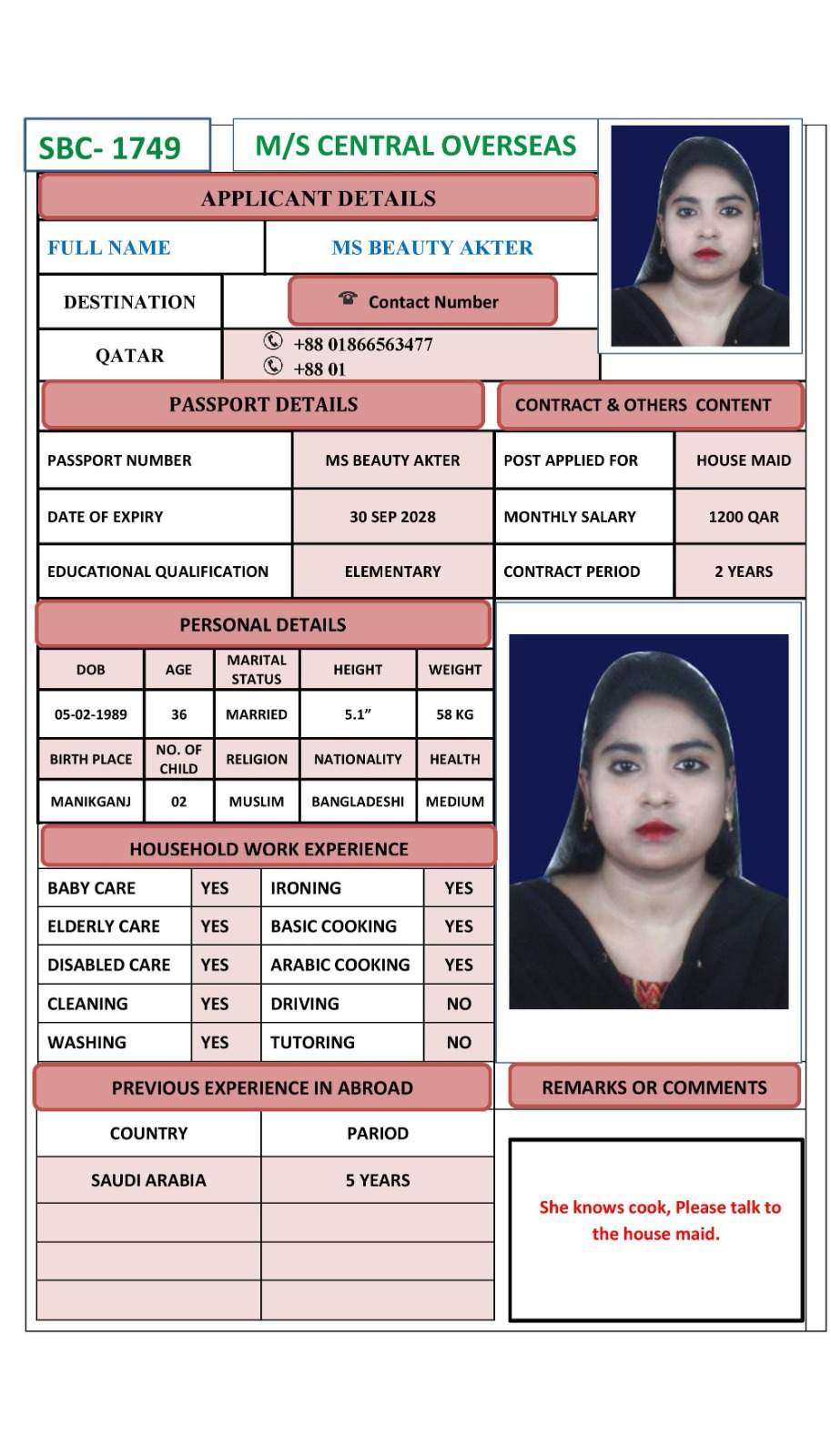 MS BEAUTY AKTER