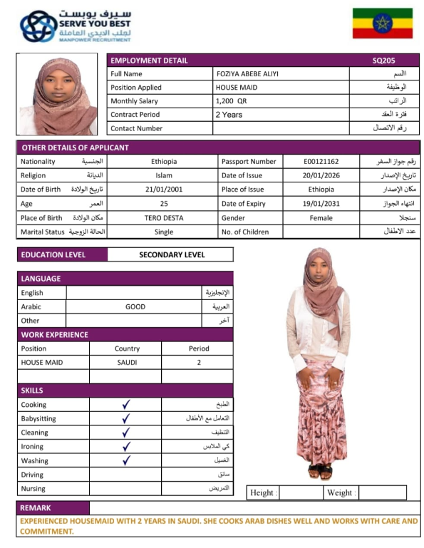 FOZIYA ABABE