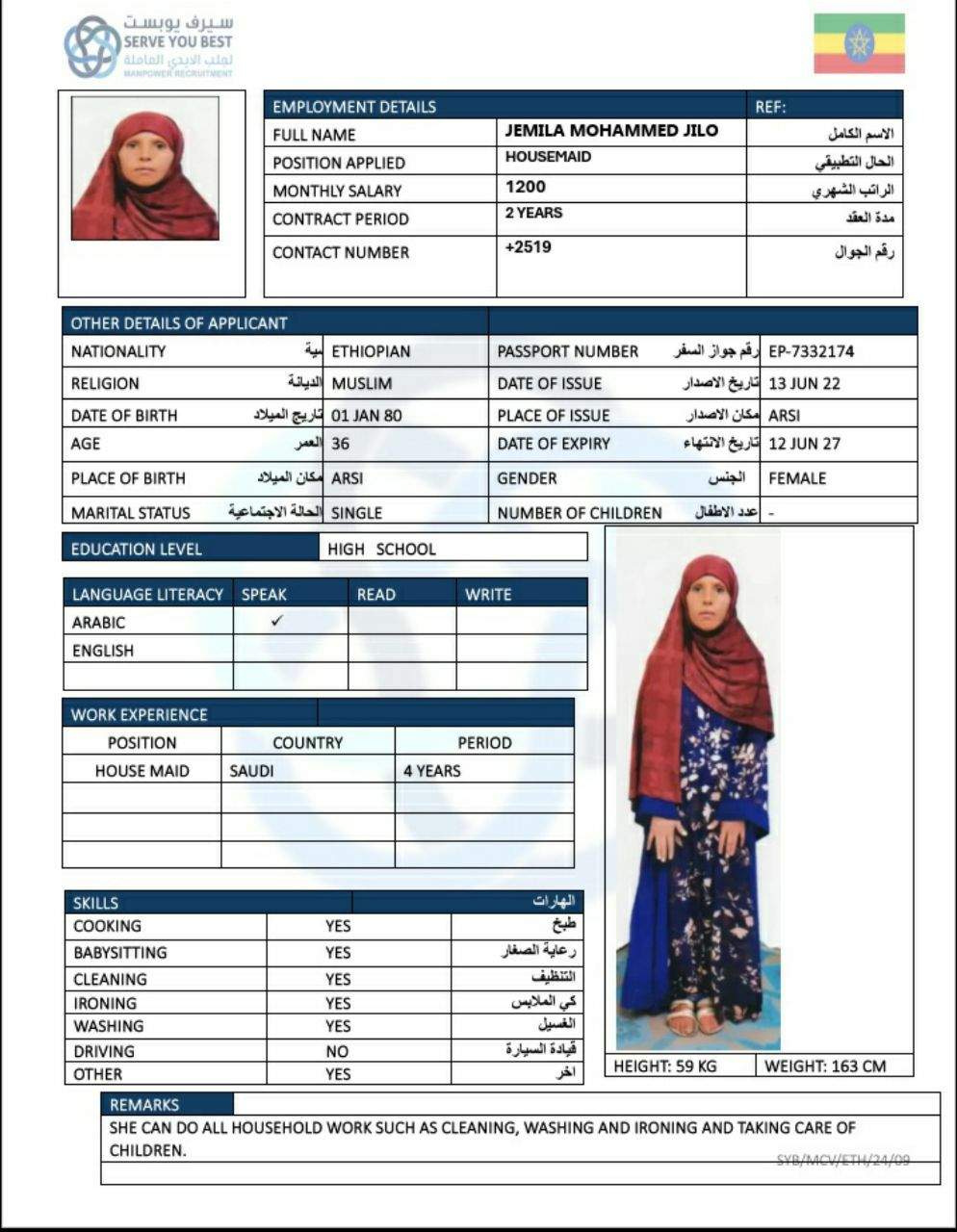 JEMILA MOHAMED JILO