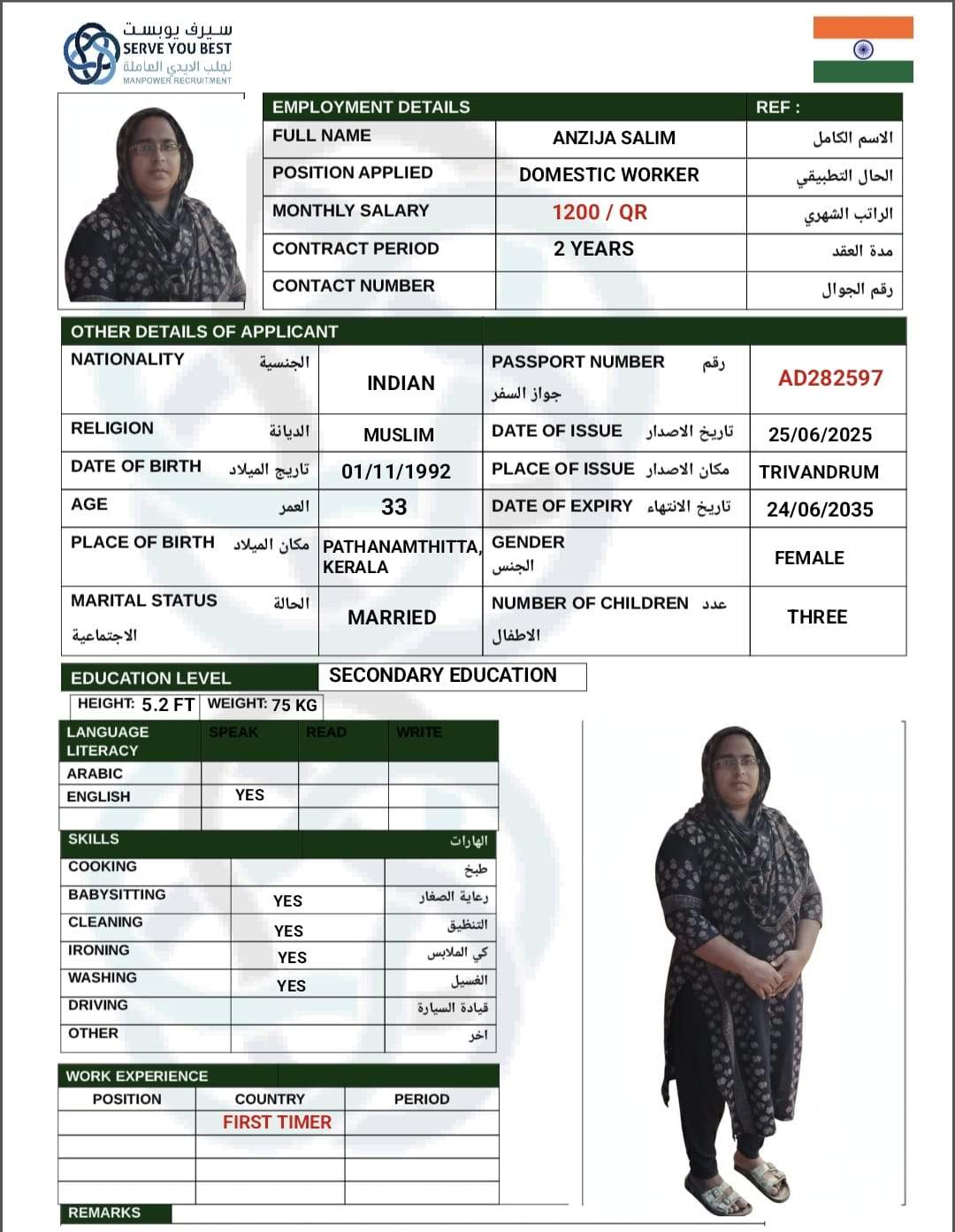 ANZIJA SALIM