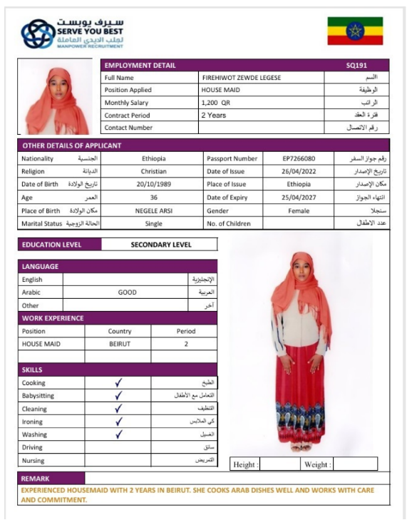 FIRHIWOT ZEWSE
