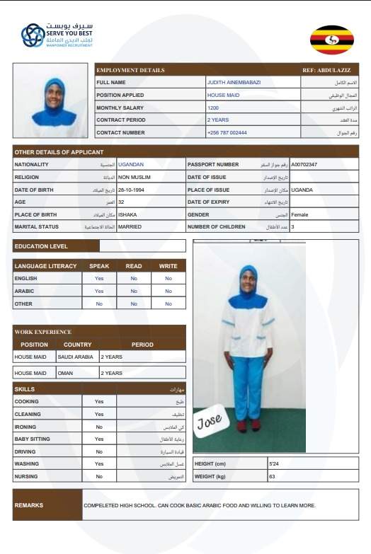 JUDITH  AINEMBABAZI