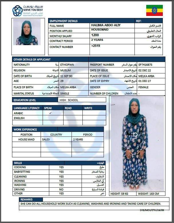 HALIMA ABDO ALIY