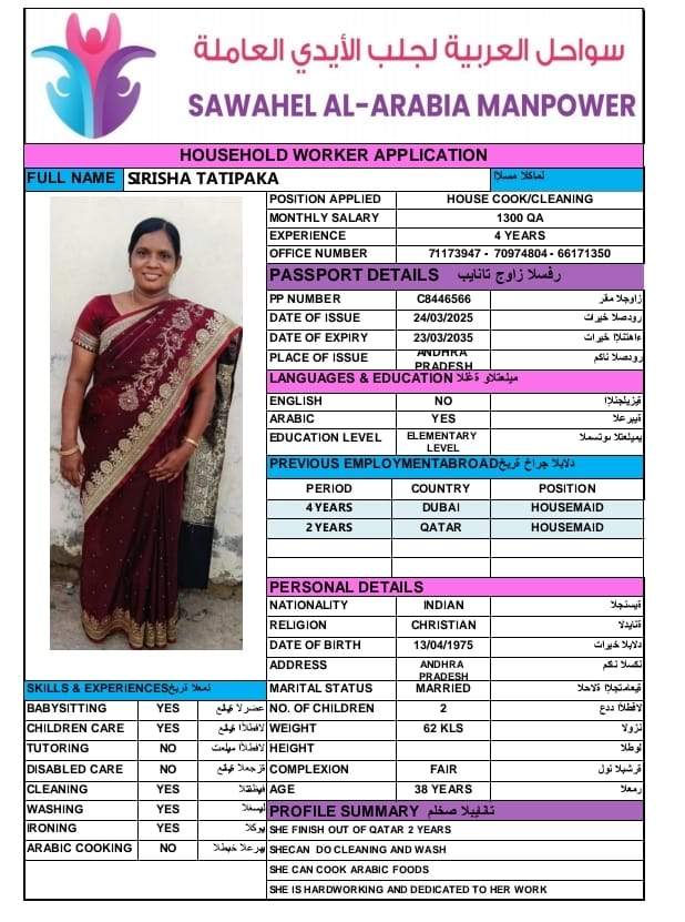 SIRISHA TATIPAKA